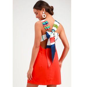 Lulu's Colorful Striped Mini Dress